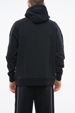 Baumwoll-Hoodie mit Logo vorne