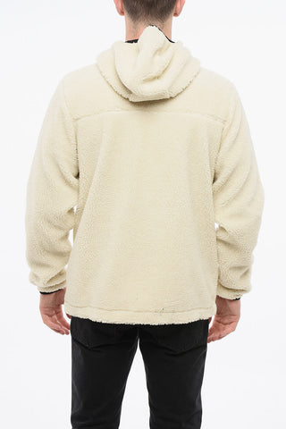 Two-Tone Sherpa Jacket with Hood