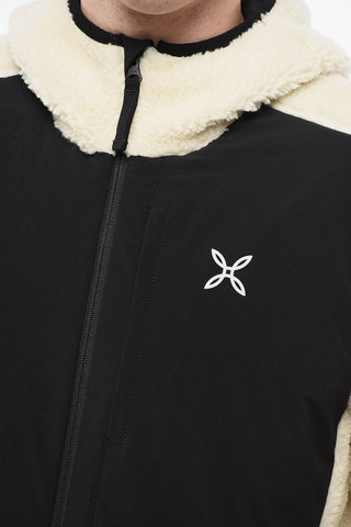 Two-Tone Sherpa Jacket with Hood