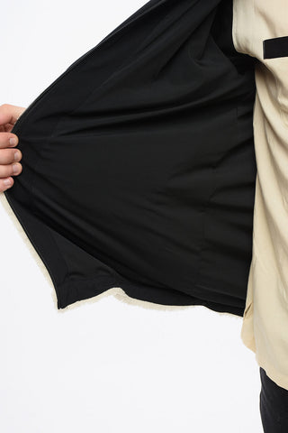 Two-Tone Sherpa Jacket with Hood