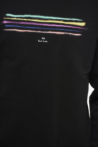 PS Brushed Cotton Crewneck Sweatshirt with Contrast Detail