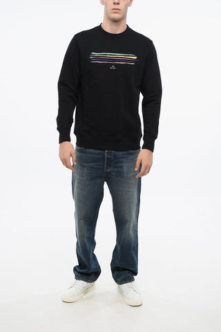PS Brushed Cotton Crewneck Sweatshirt with Contrast Detail