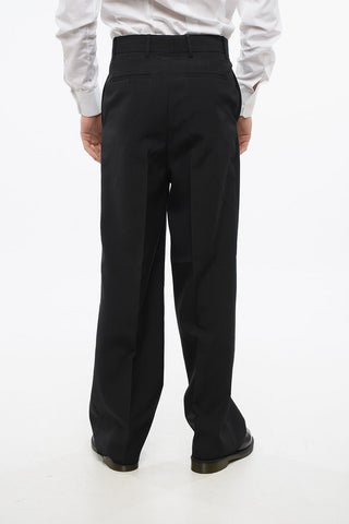 Pantaloni in Lana a Gamba Dritta