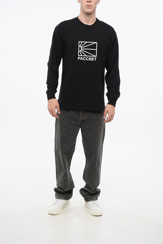 Long Sleeve Crew-neck T-shirt with Logo