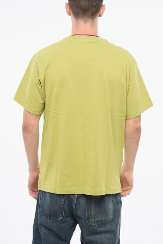 Cotton Crewneck T-Shirt with Print