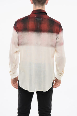 MM1 MM10 Casual Wool Ombre-Effect Shirt