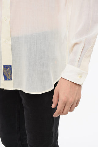 MM1 MM10 Casual Wool Ombre-Effect Shirt