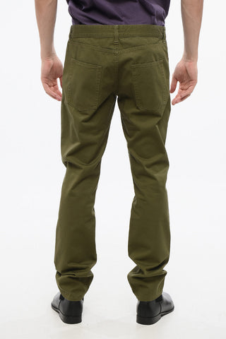 Lightweight Cotton 5-Pocket Pants with Belt Loops