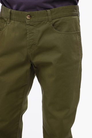 Lightweight Cotton 5-Pocket Pants with Belt Loops