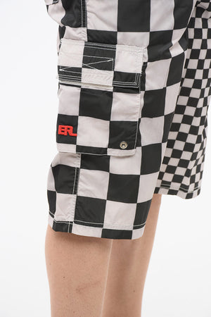 Costume da Bagno Boxer Bicolore a Quadri