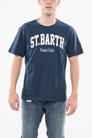 Crewneck T-Shirt SPORT CLUB Solid with Contrast Print