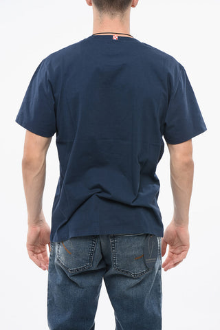 Crewneck T-Shirt SPORT CLUB Solid with Contrast Print