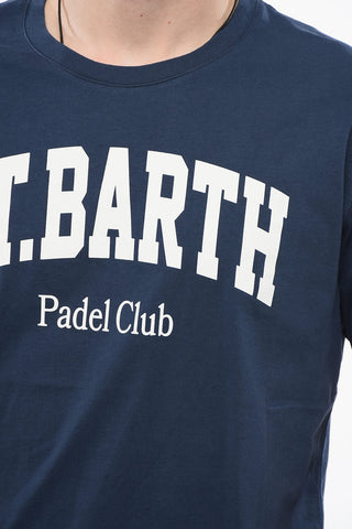 Crewneck T-Shirt SPORT CLUB Solid with Contrast Print