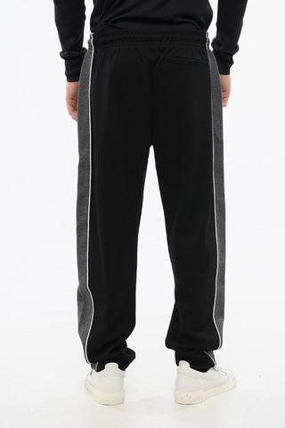 Cotton Joggers QUERELLEUR with Contrasting Side Stripes