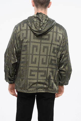 Giacca a Vento in Nylon con Monogram All-Over