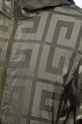 Giacca a Vento in Nylon con Monogram All-Over