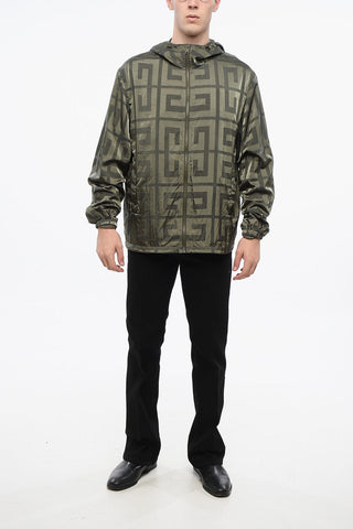 Giacca a Vento in Nylon con Monogram All-Over