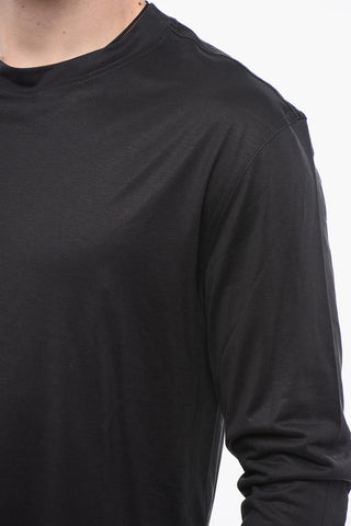 Silk Crewneck T-Shirt UNISEX Long-Sleeve