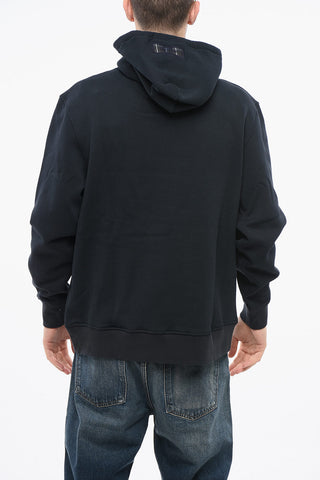 Felpa Hoodie in Cotone con Logo Frontale