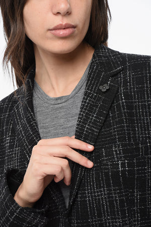 Blazer ELIS 2 Bottoni in Lana Vergine a Quadri