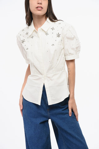 Cotton Blouse with Jewels
