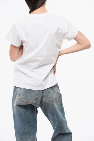 MM1 MM10 Baumwoll-T-Shirt mit Rundhalsausschnitt und kontrastierendem Monogramm