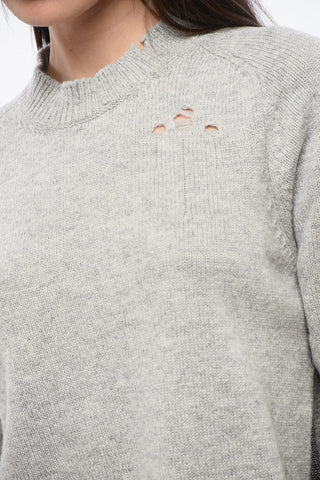 MM1 MM10 Maglia In Lana Effetto Distressed