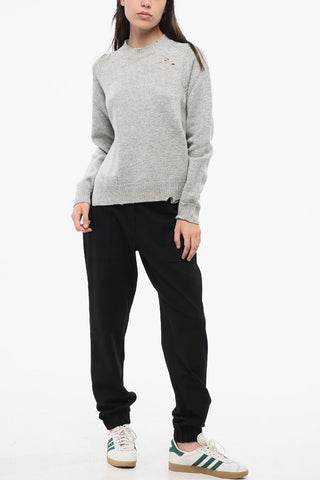 MM1 MM10 Maglia In Lana Effetto Distressed