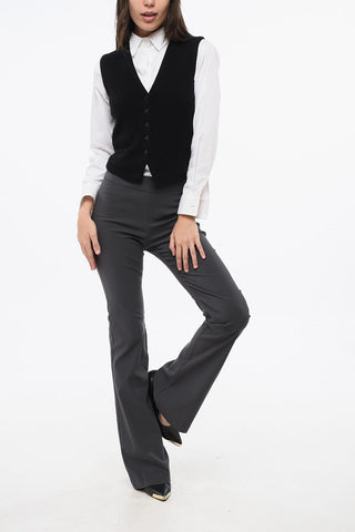 Cashmere Gilet with Logo Buttons