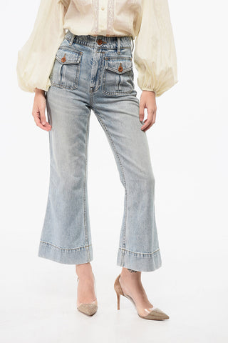 Cropped Flared Jeans