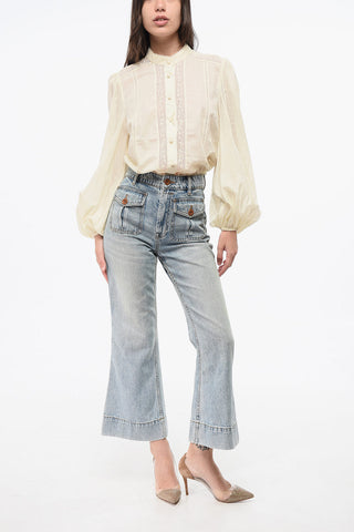 Cropped Flared Jeans