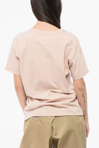MM1 MM10 T-shirt Girocollo in Cotone con Logo Tono su Tono
