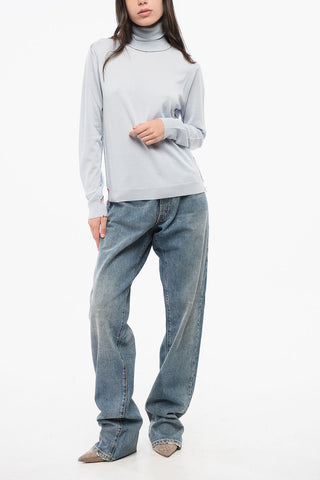 MM4 MM14 Solid Wool Turtleneck Sweater