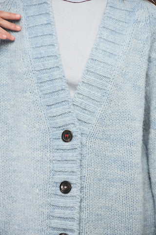 MM4 MM14 Oversize-Cardigan mit V-Ausschnitt und 4 Knöpfen