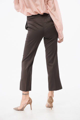 Pantaloni DORKAS In Lana Vergine a Tinta Unita