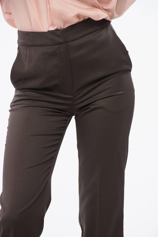 Pantaloni DORKAS In Lana Vergine a Tinta Unita