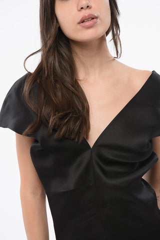 Silk Top with V-Neck
