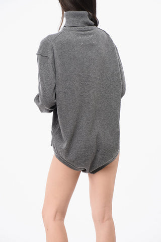 MM6 Virgin Wool and Cashmere Turtleneck Sweater