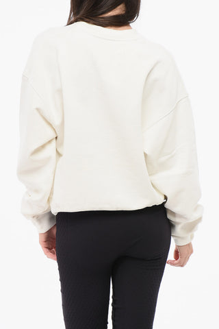 MM1 MM10 Crew-neck Sweatshirt with Maxi Frontal Embroidery