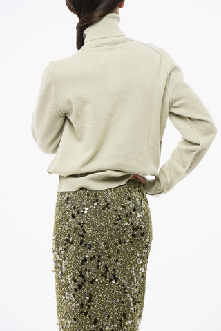 MM4 MM14 Solid Cashmere Turtleneck Sweater