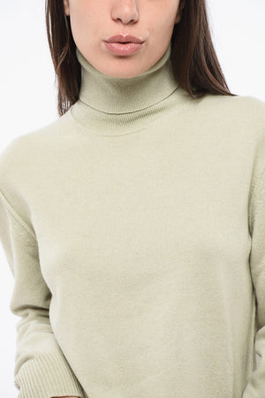 MM4 MM14 Einfarbiger Kaschmirpullover mit Rollkragen
