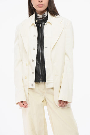 MM6 Giubbotto a tre Strati con Bottoni Logati