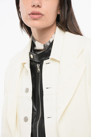 MM6 Giubbotto a tre Strati con Bottoni Logati