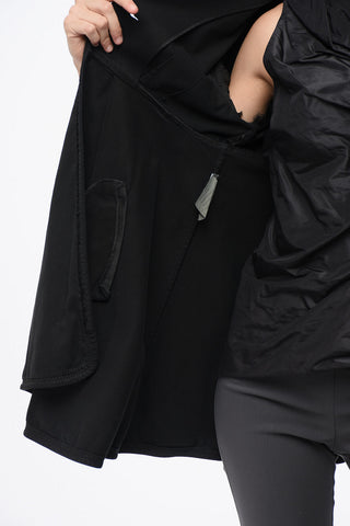 Cotton Gabardine Coat with 3/4 Sleeves