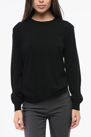 Solid Color PHILO Wool Crew-neck Sweater
