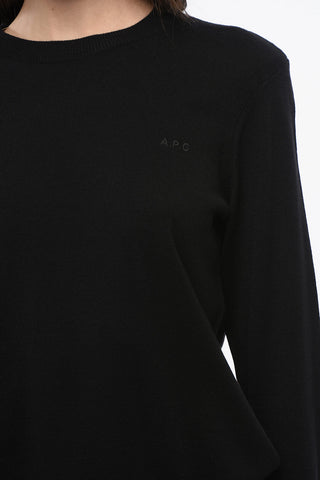 Solid Color PHILO Wool Crew-neck Sweater