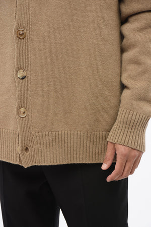 MM10 Wool Cardigan with V-Neck