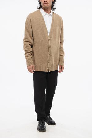 MM10 Wool Cardigan with V-Neck