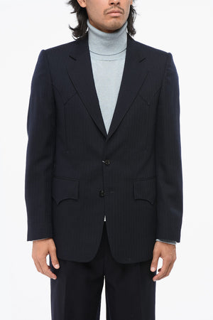 MM1 Wool Tone-on-Tone Striped Blazer