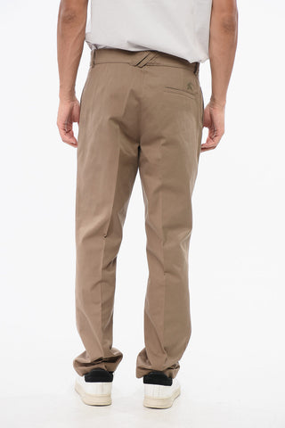 Pantaloni Chino a Gamba Dritta con Ricamo Equestrian Knight